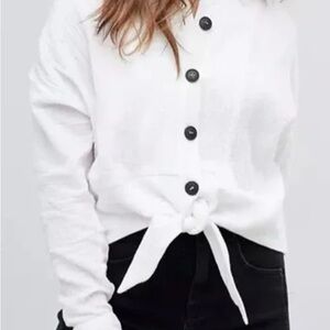 Free People Sunstreak Tie Waist Top